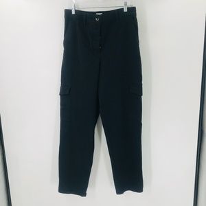 Aritzia Wilfred Free High Rise Modern Cargo Utility Pant Black Size 10